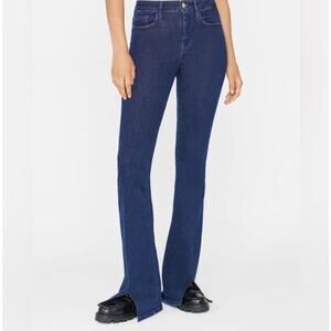 FRAME Denim New Women's Le One Flare High Rise Jeans Slit Front Hem Keller Sz 2